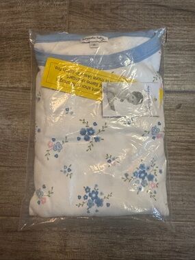 Magnolia Baby Girls' White & Blue Floral Pajama Set
